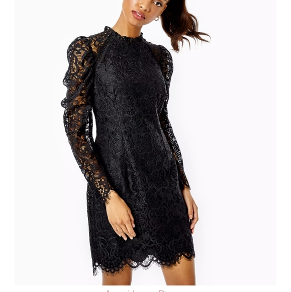 Dresses & Skirts - Lilly Pulitzer Avery Black Lace Dress 4